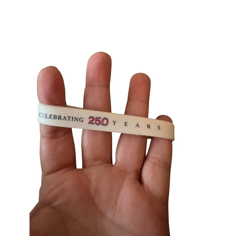 America 250th Anniversary Bracelet Celebrating 250 Years USA Silicone Wristband